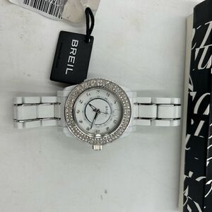 Women’s Breil ceramic watch with  Crystal, Bezzel, and face NWT